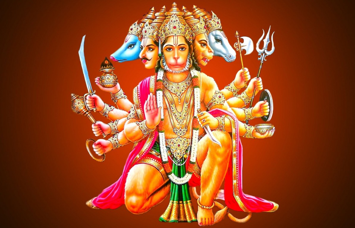 Panchmukhi lord Hanuman hd wallpaper - Freshwidewallpapers.com ...