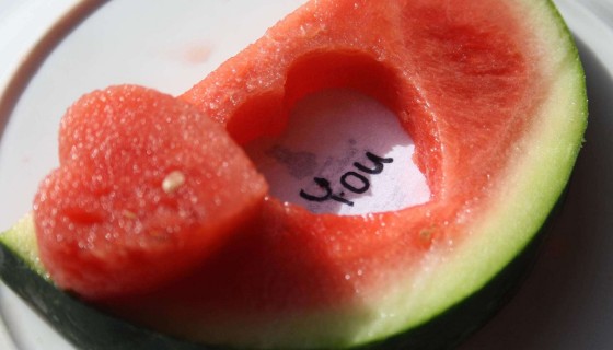 Love You Watermelon fruit art …