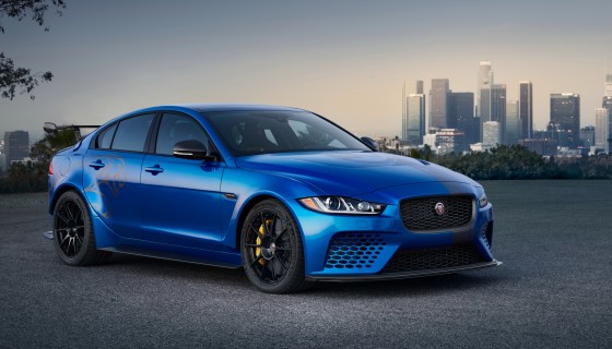 jaguar xe sv blue car 2018 4k