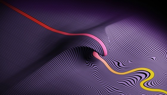 wavy lines 3d abstract