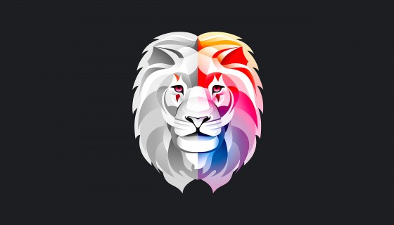 lion king 4k logo artwork grap…